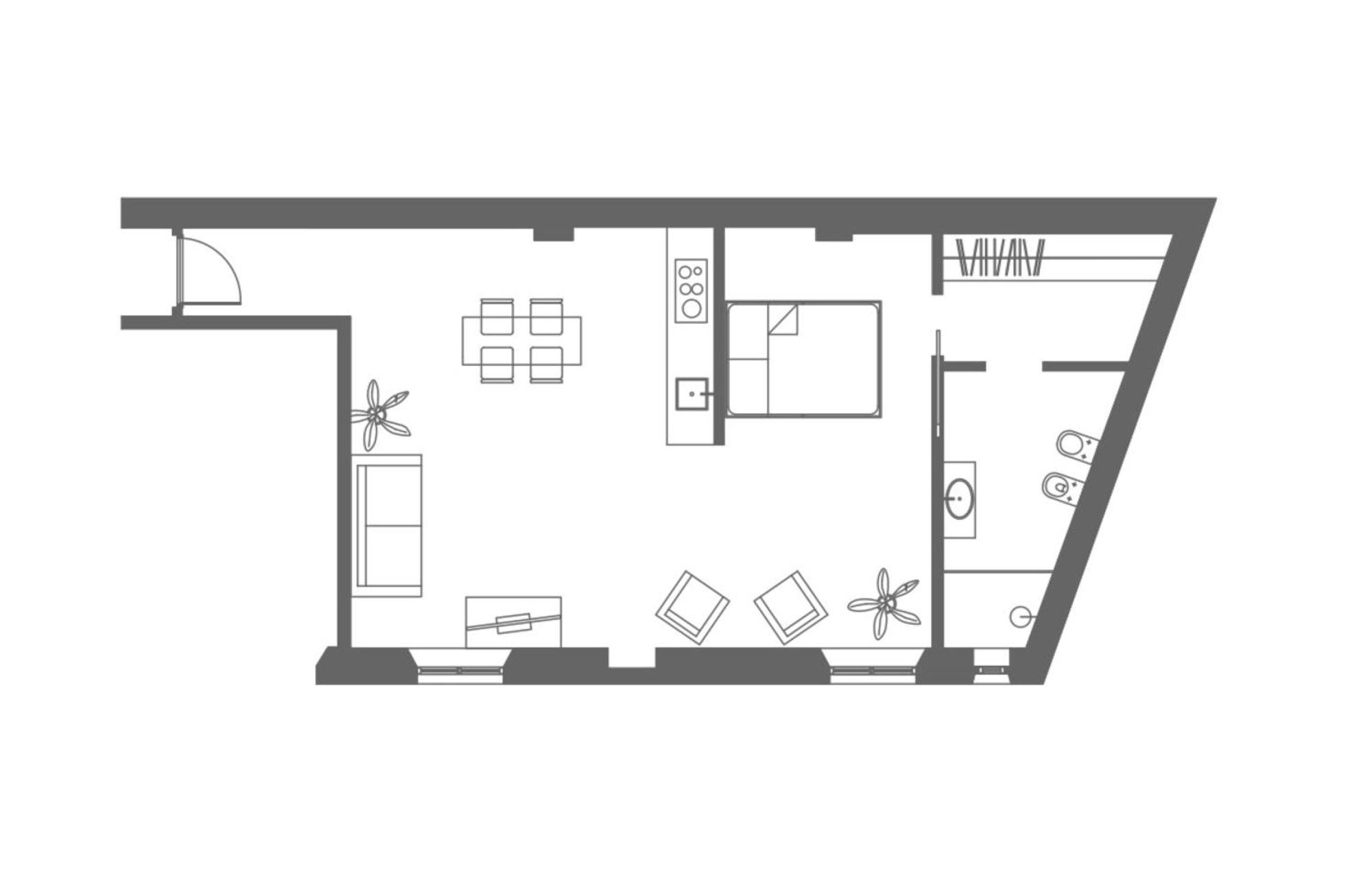 Brera Apartments In Porta Romana Milánó Szoba fotó
